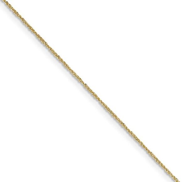 0.7mm, 14k Yellow Gold, Ropa Chain Necklace, 16 Inch